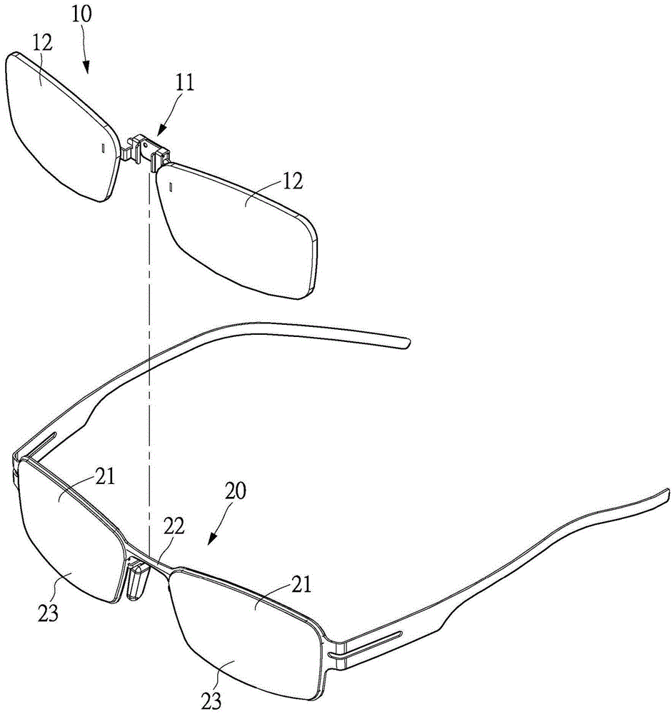 Assembly method for external hanging lenses