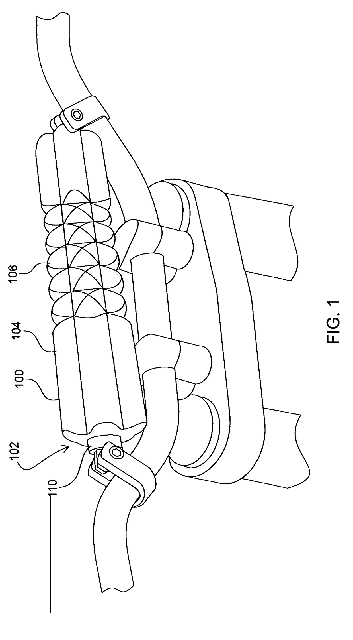 Handlebar massage device