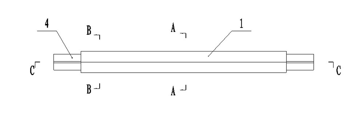 Double buckling-restrained steel brace for continuous restraint on yield thin wall surface