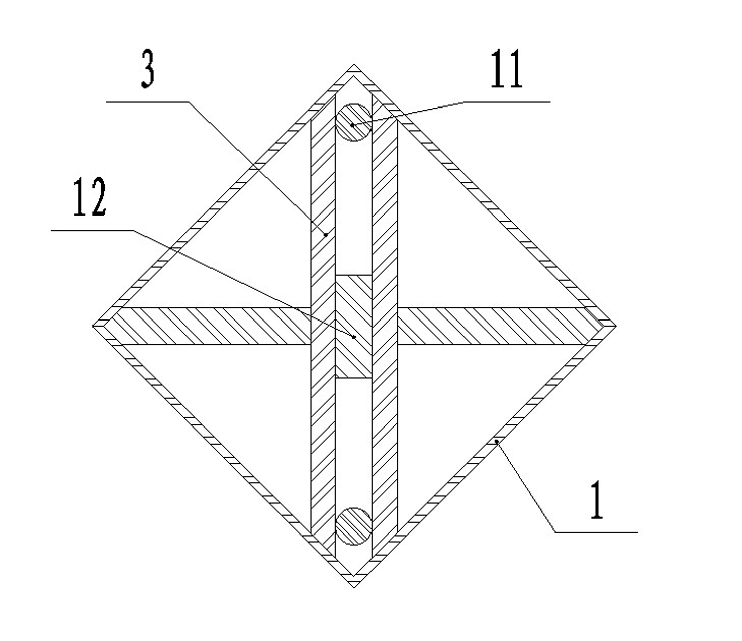 Double buckling-restrained steel brace for continuous restraint on yield thin wall surface