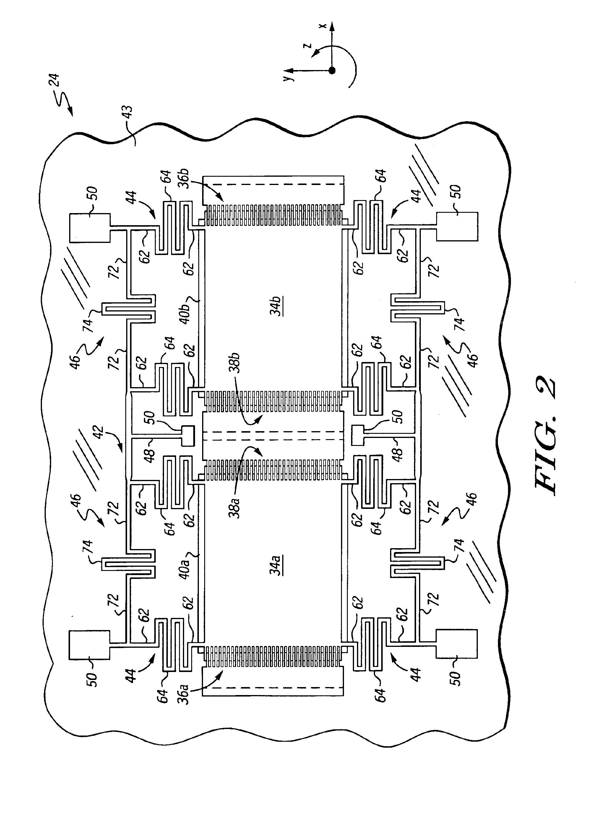 Flexible vibratory micro-electromechanical device