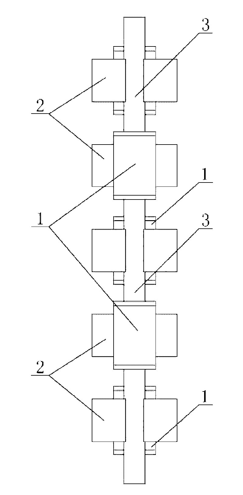 Linear type magnetic fluid traveling wave pump