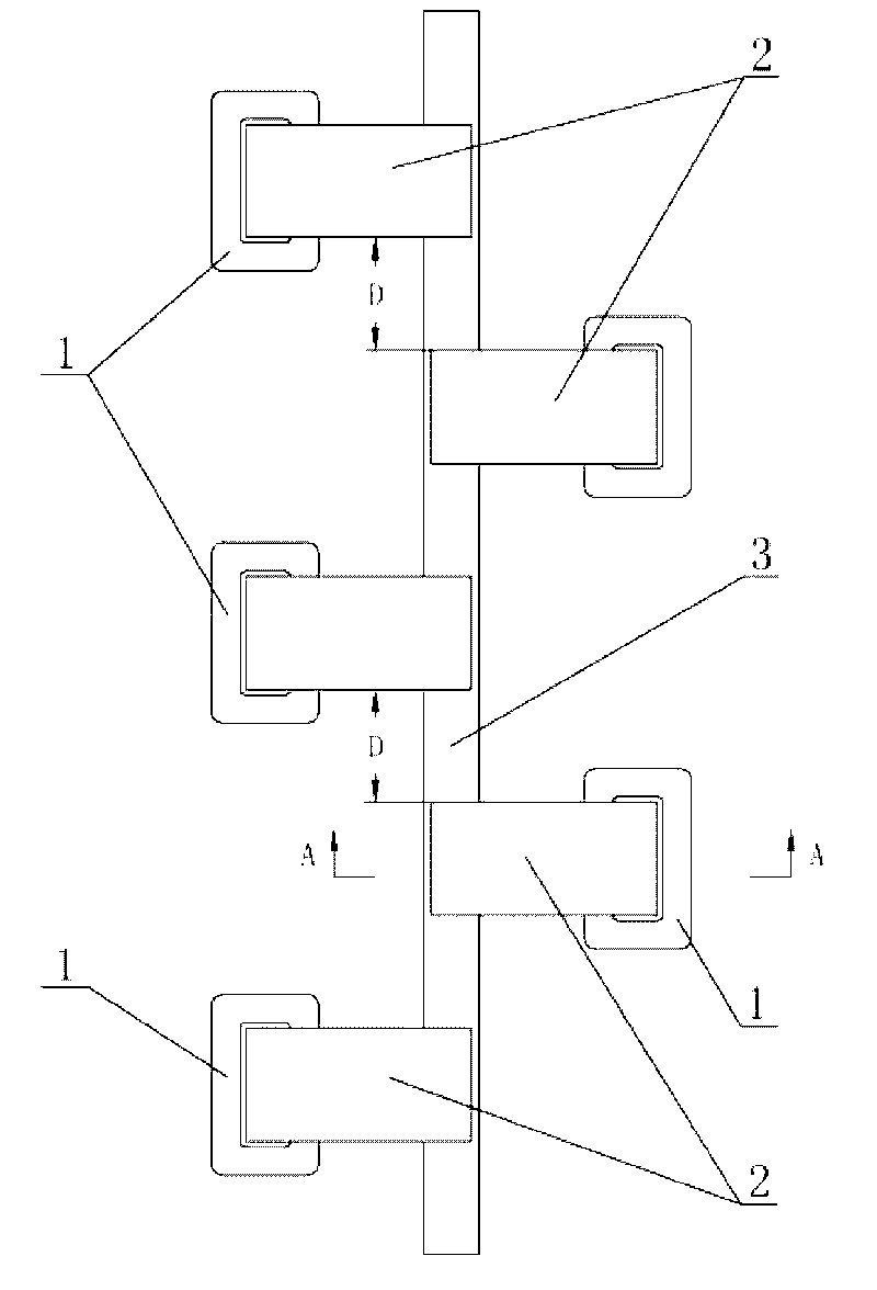 Linear type magnetic fluid traveling wave pump