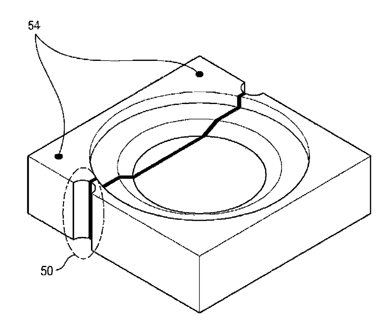 Base substrate which prevents burrs generated during the cutting process and method for manufacturing the same