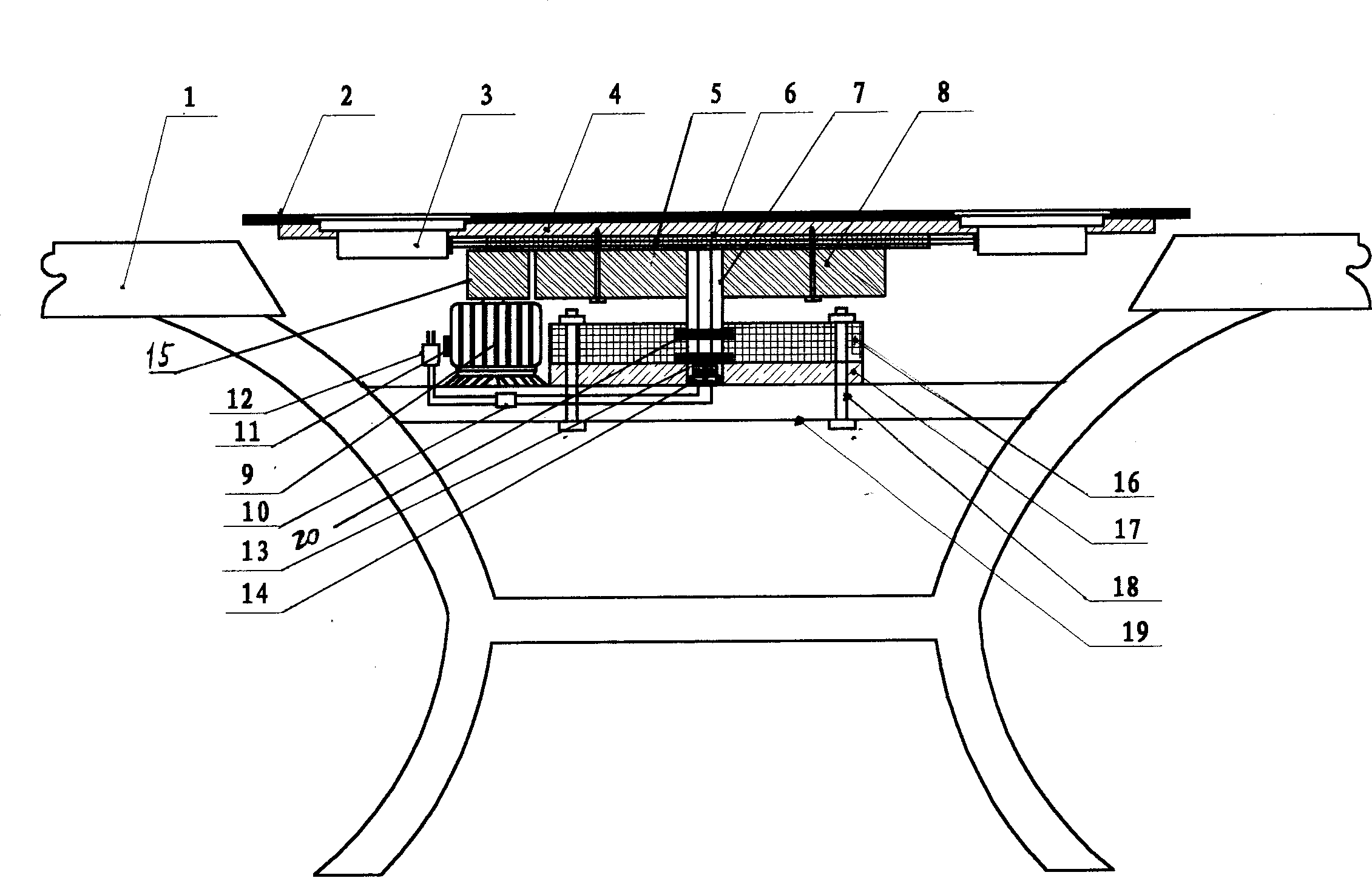 Automatic rotary dinning table equipped with electromagnetic oven chafing dish