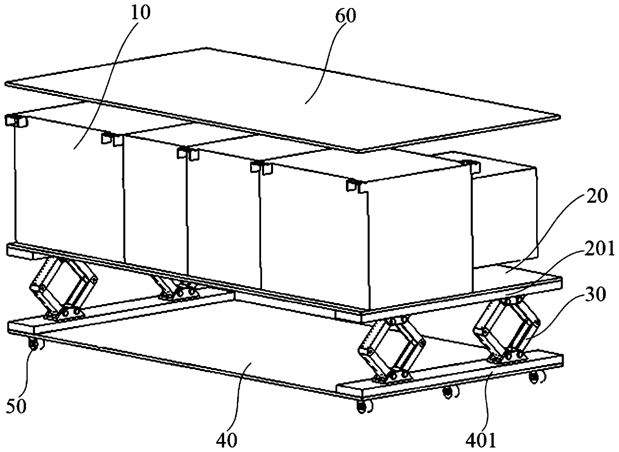 Rail train traction converter detection platform