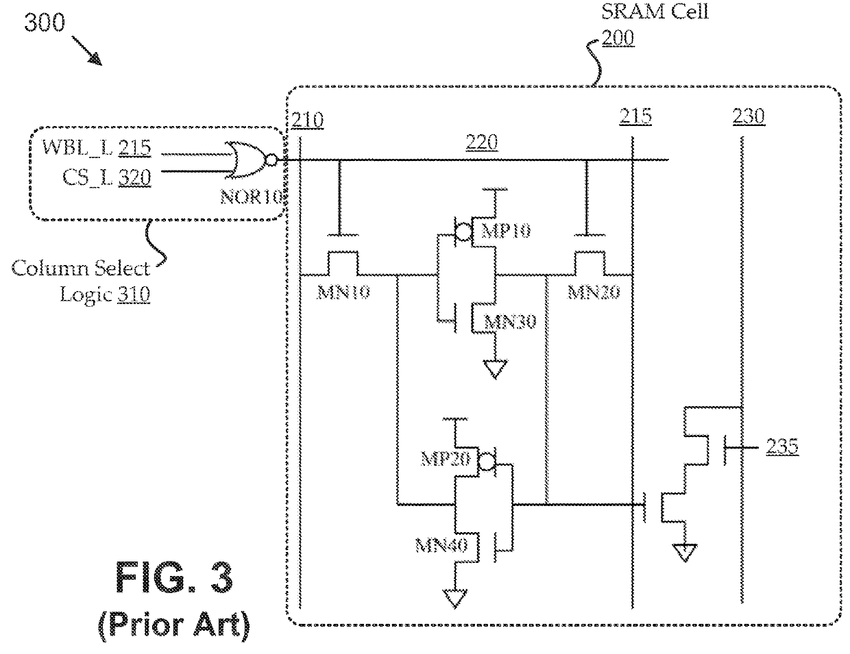 Memory bitcell with column select