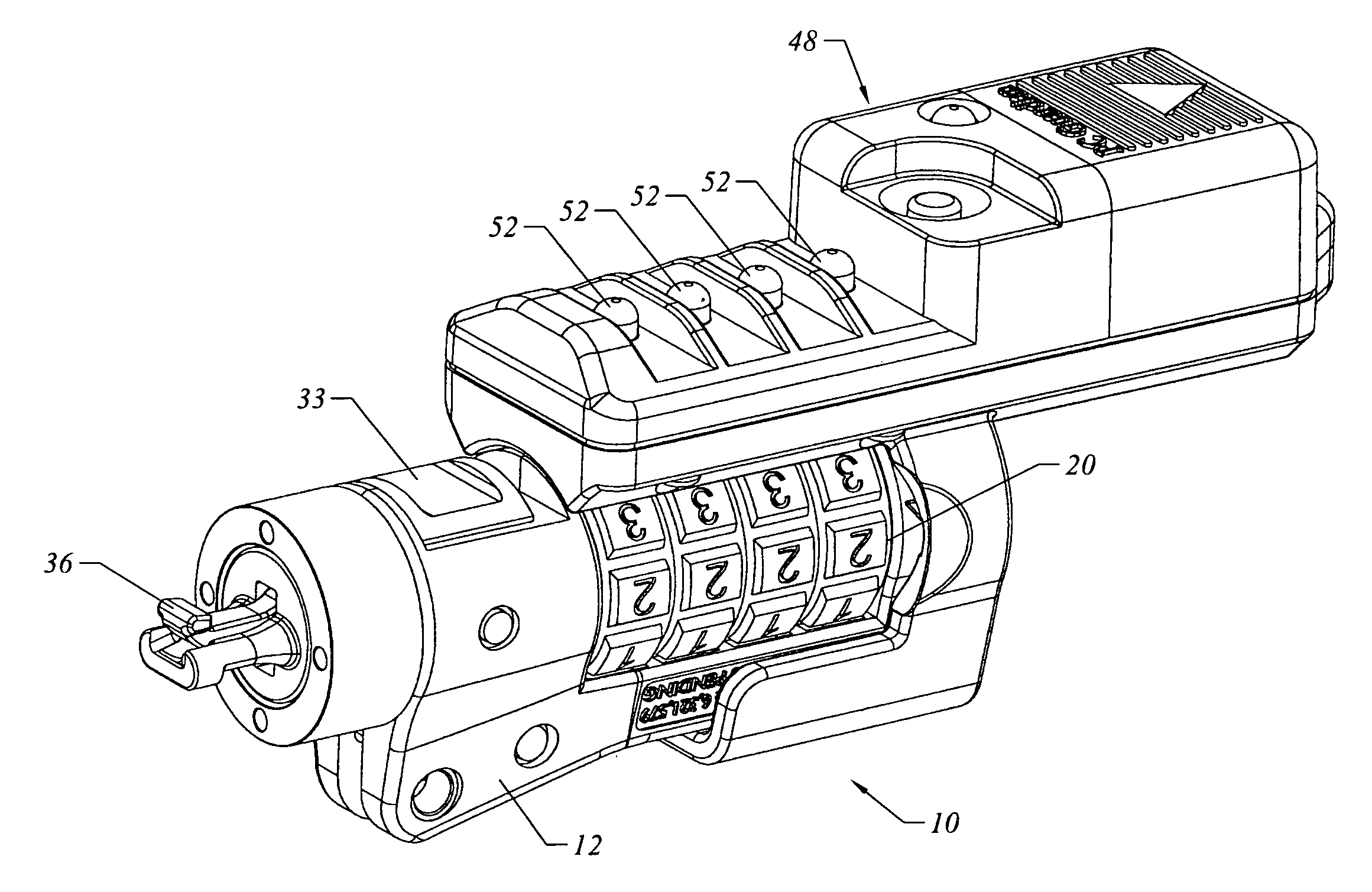 Master keyed combination lock