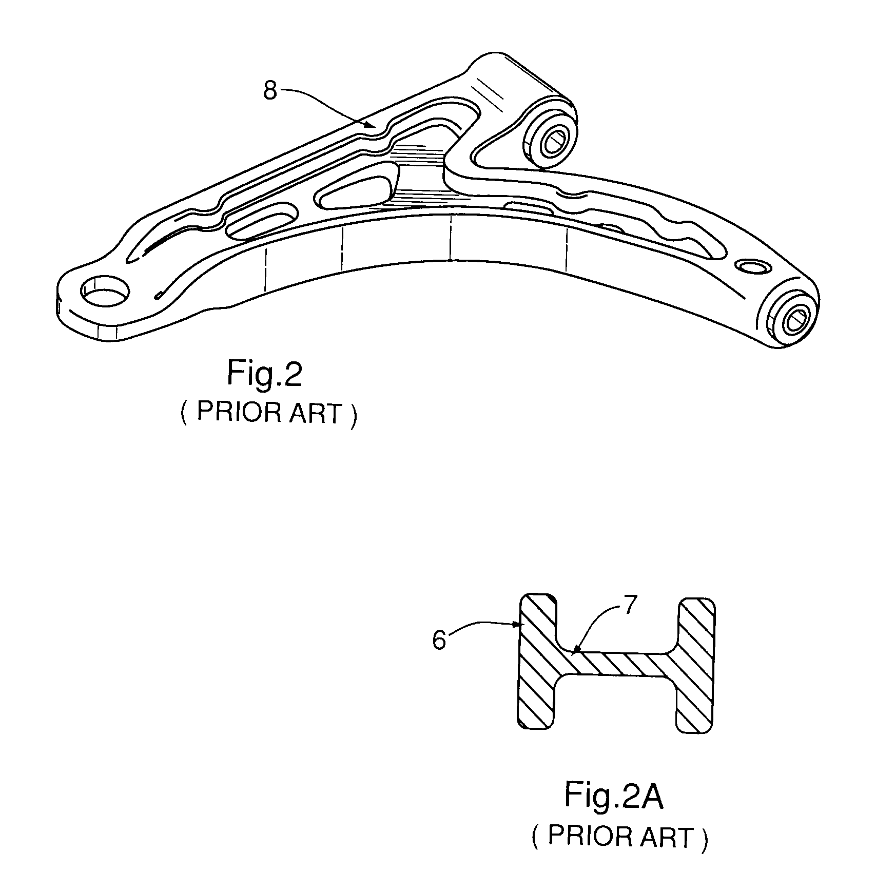 Structural i-beam automotive suspension arm