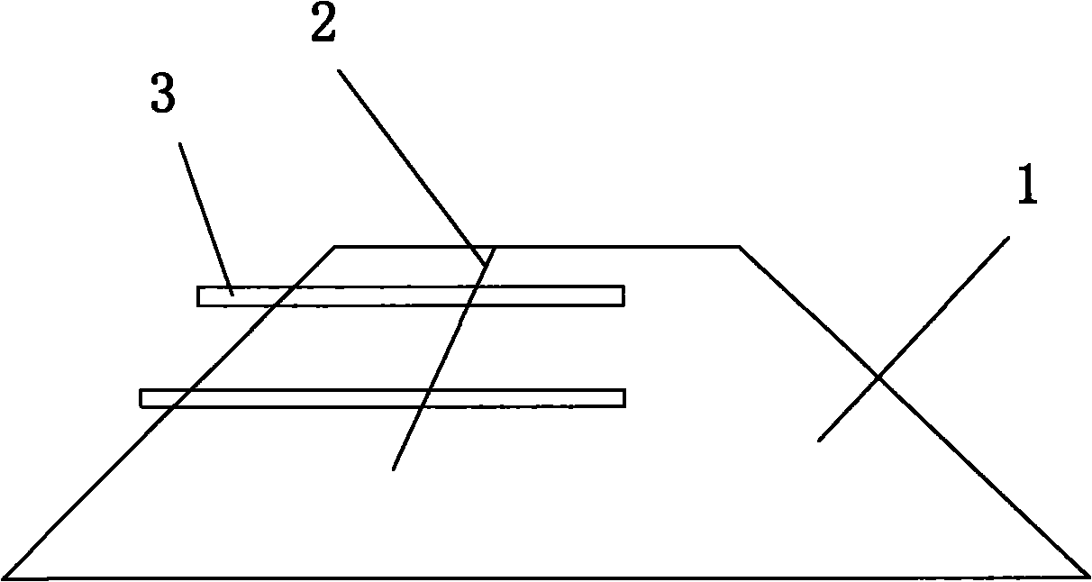 Roadbed longitudinal crack treatment method based on convex tenon type cement grouting geomembrane belt