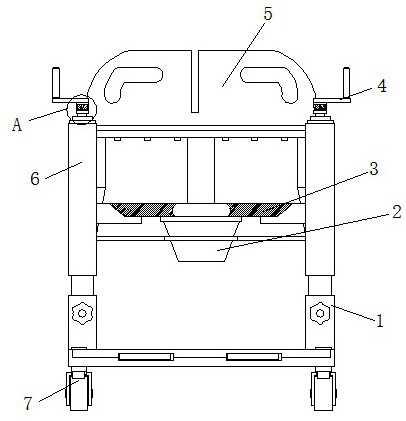 Toilet nursing chair with lifting and shifting functions