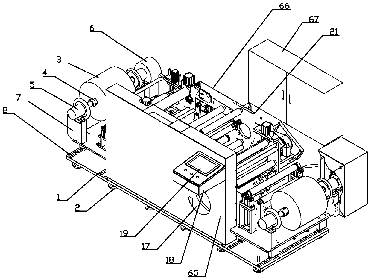 Plastic membrane rolling forming and laminating equipment