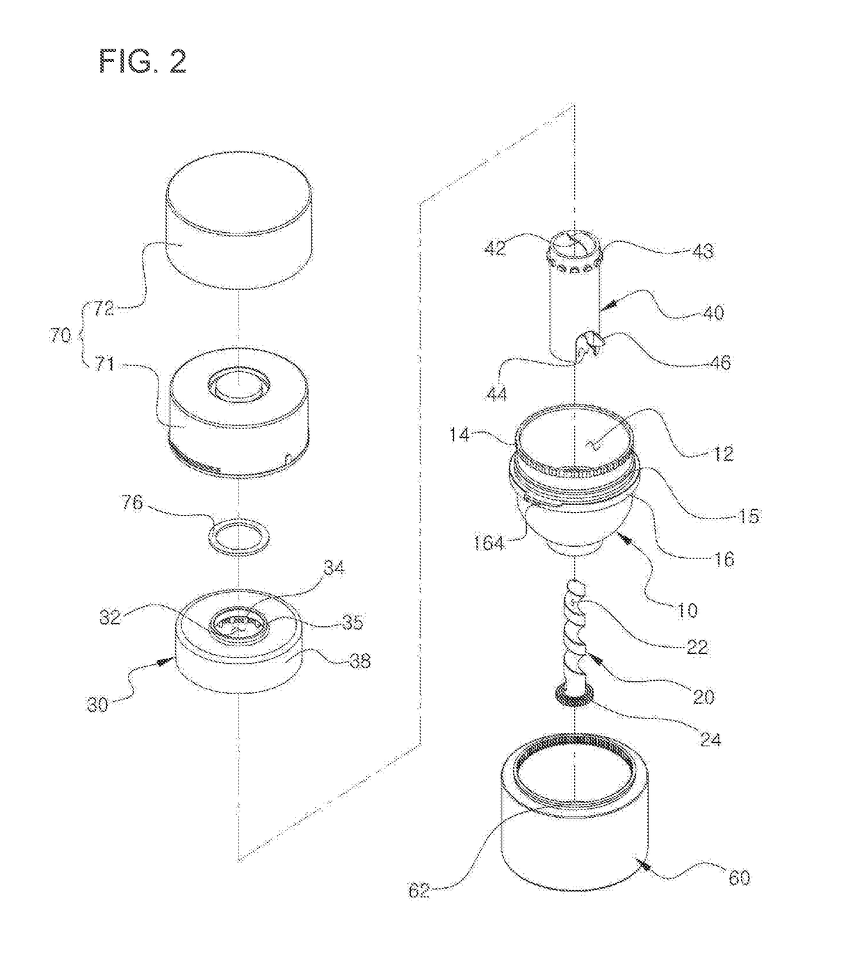 Container for storing and individually discharging capsules