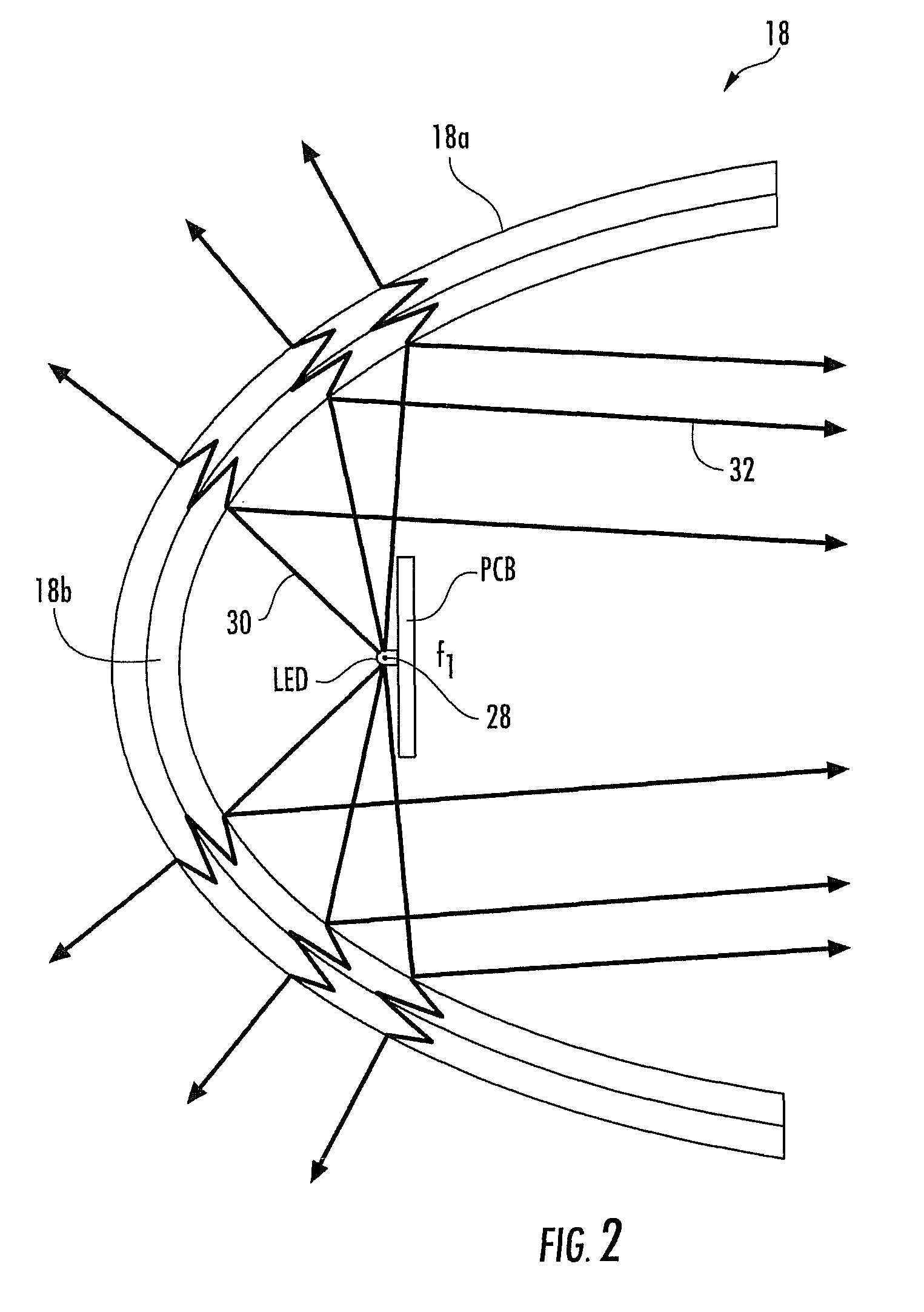 LED white light luminaire with imaging capability