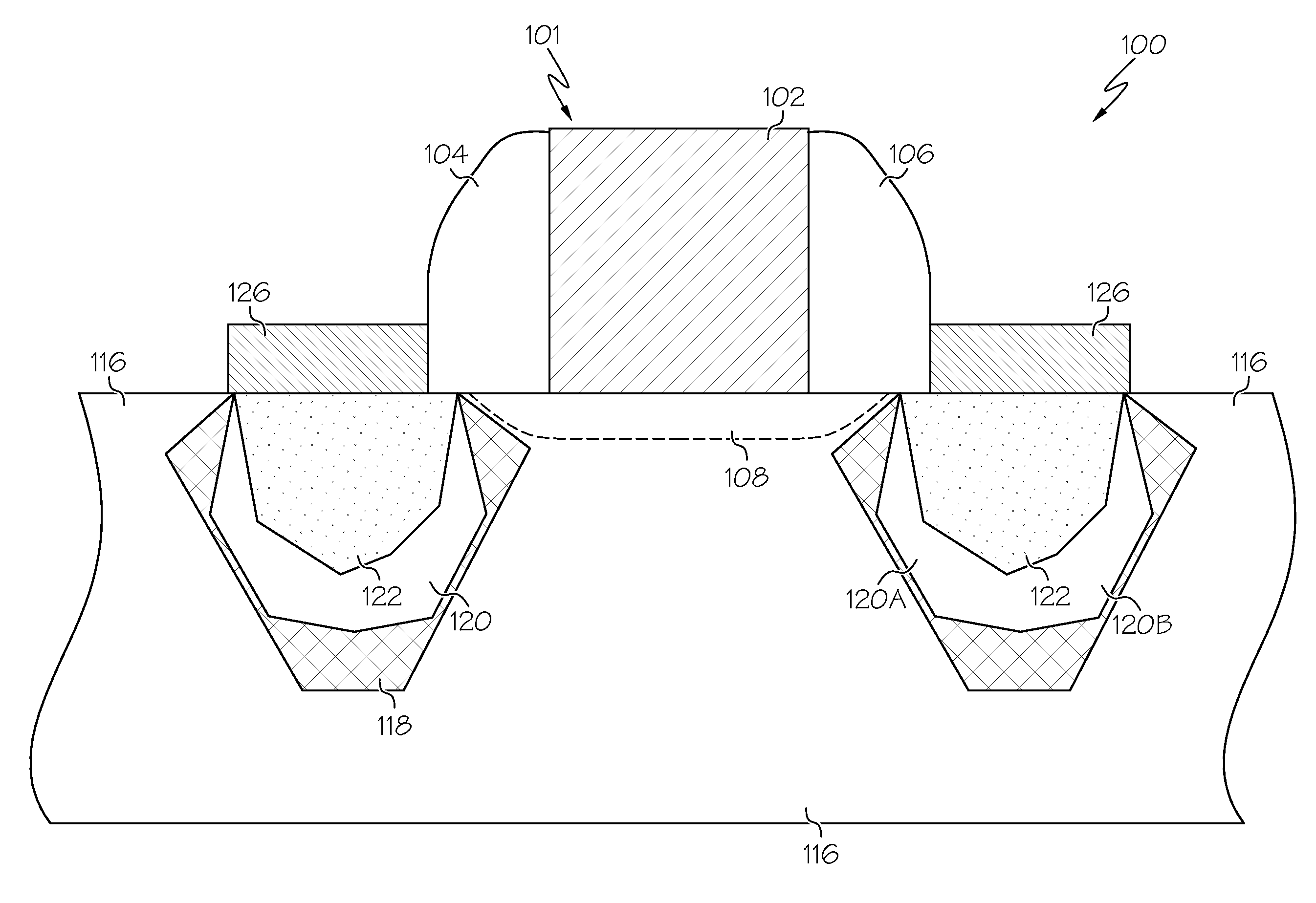 Method and structure for transistor with reduced drain-induced barrier lowering and on resistance