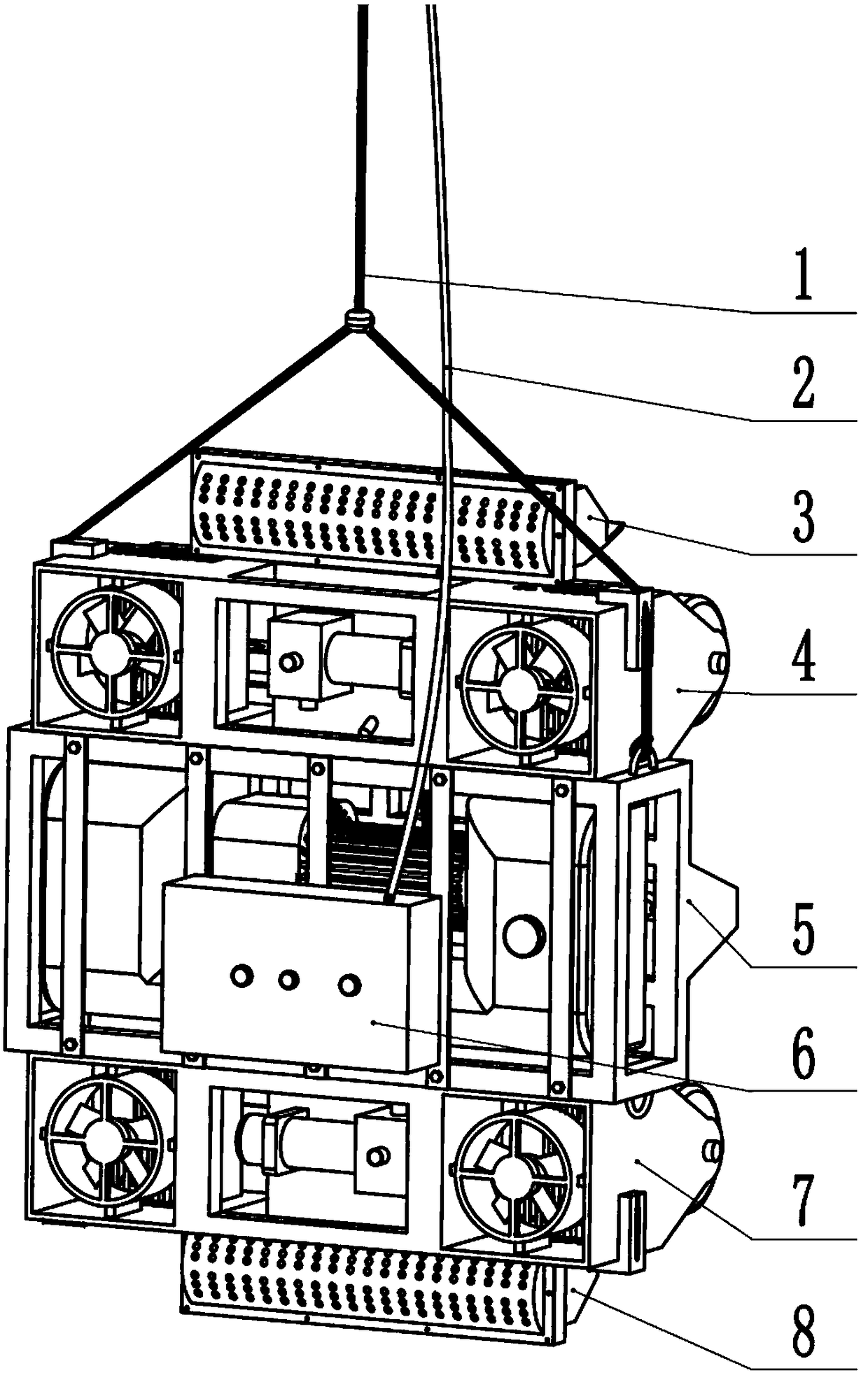 High-rise wall spraying robot