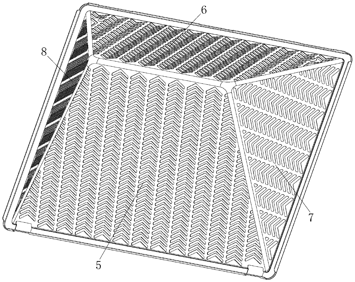 Bionic lampblack purification filter screen of range hood