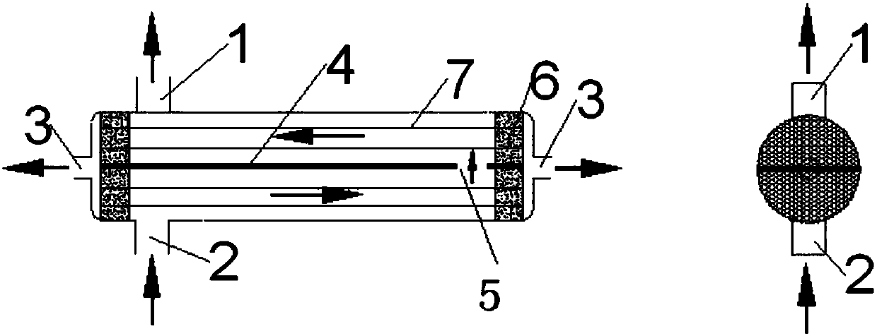 Hollow fiber nanofiltration membrane subassembly