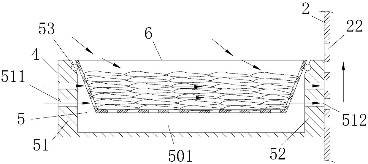 Draining and blow-drying device for agricultural product processing