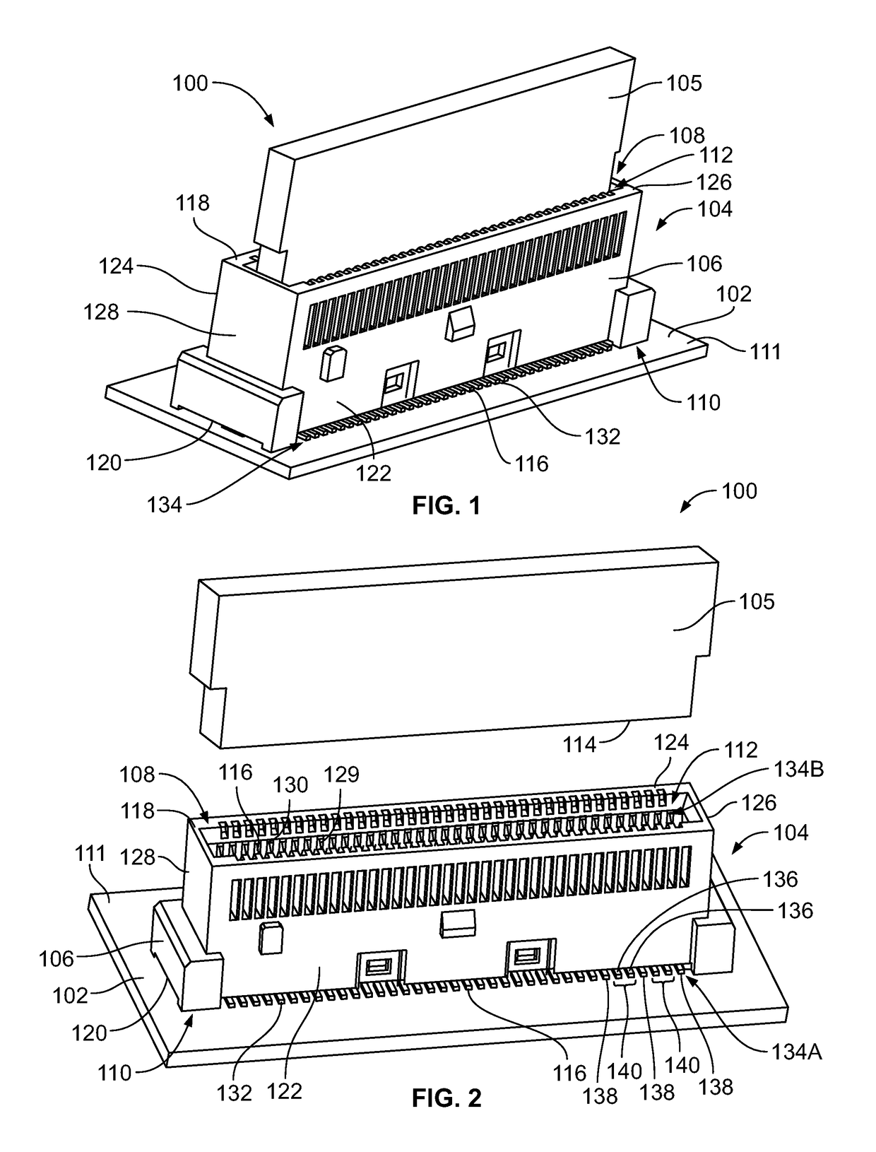 Electrical connector that dampens electrical resonance