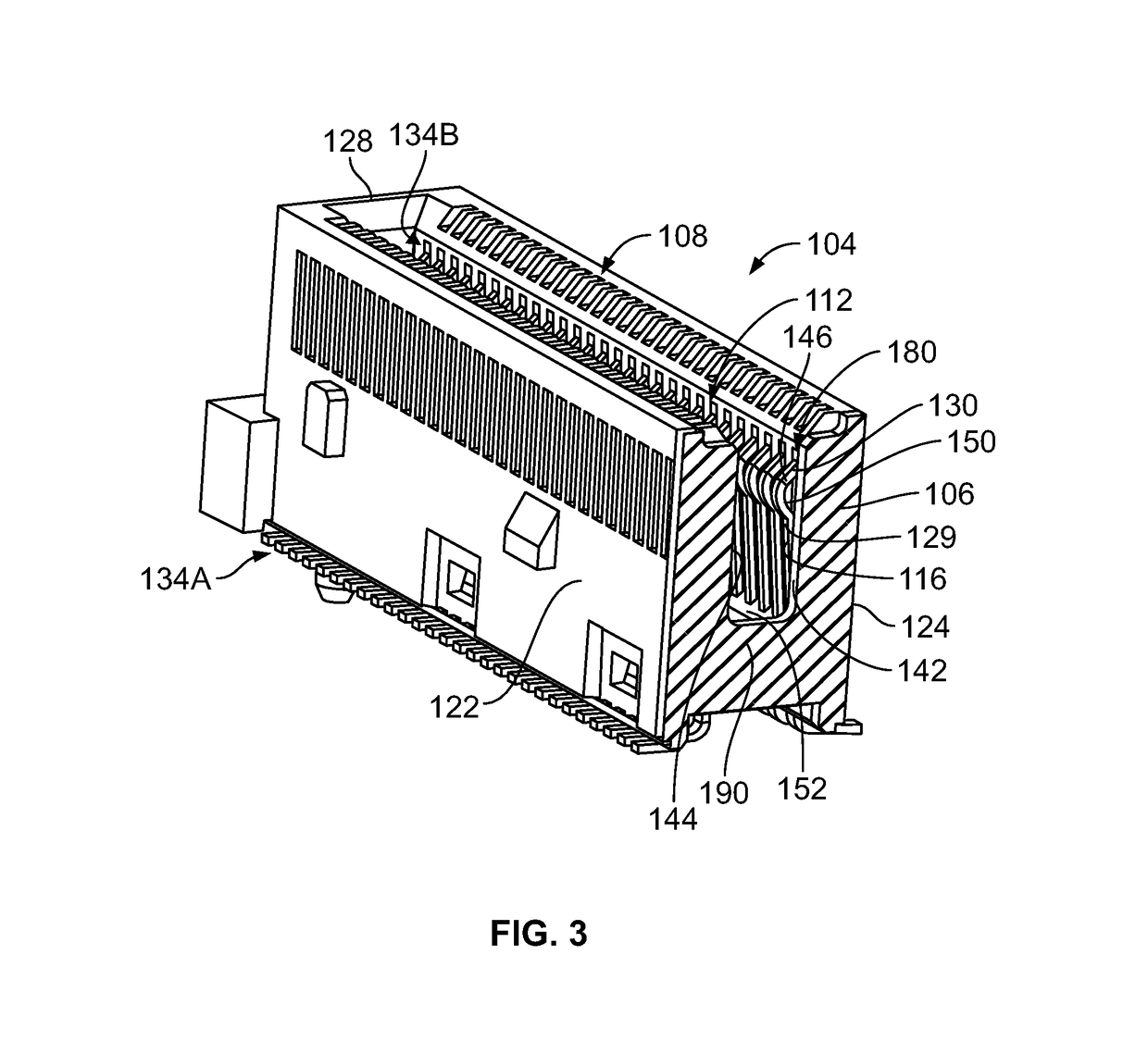 Electrical connector that dampens electrical resonance