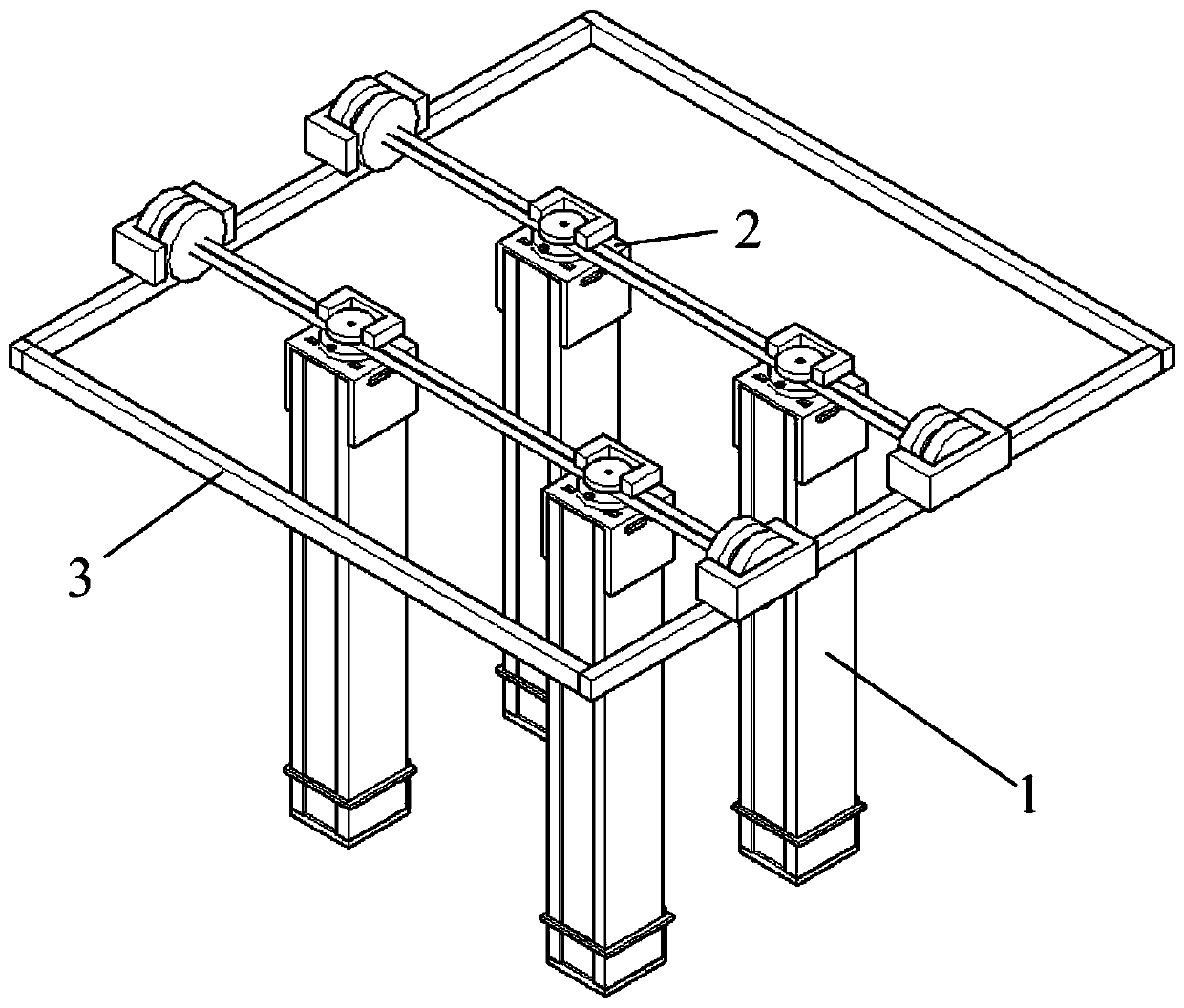 A kind of sampling tube detachable type loose accumulation structure analysis test equipment