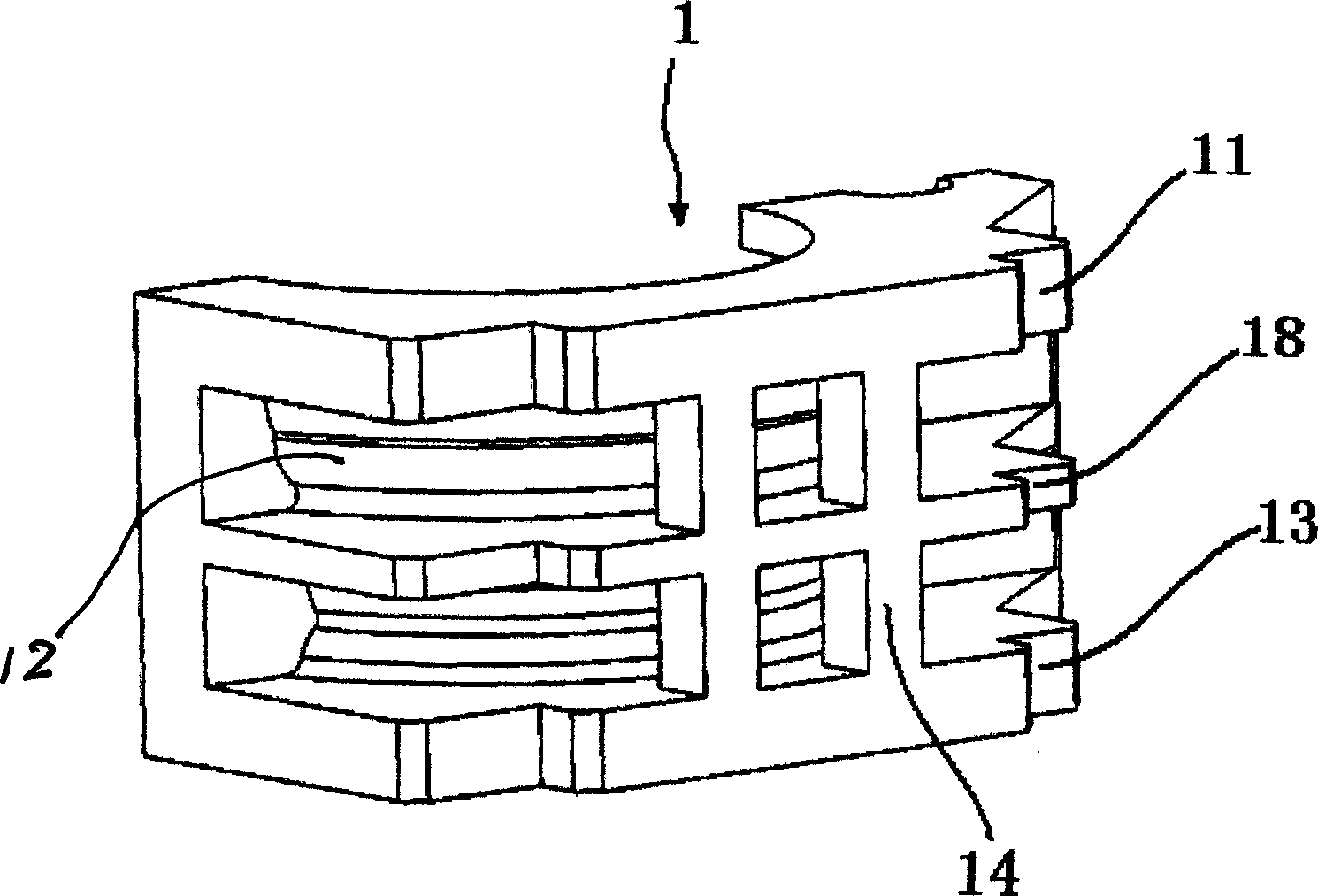 Side mold for gravitational casting of automobile hub