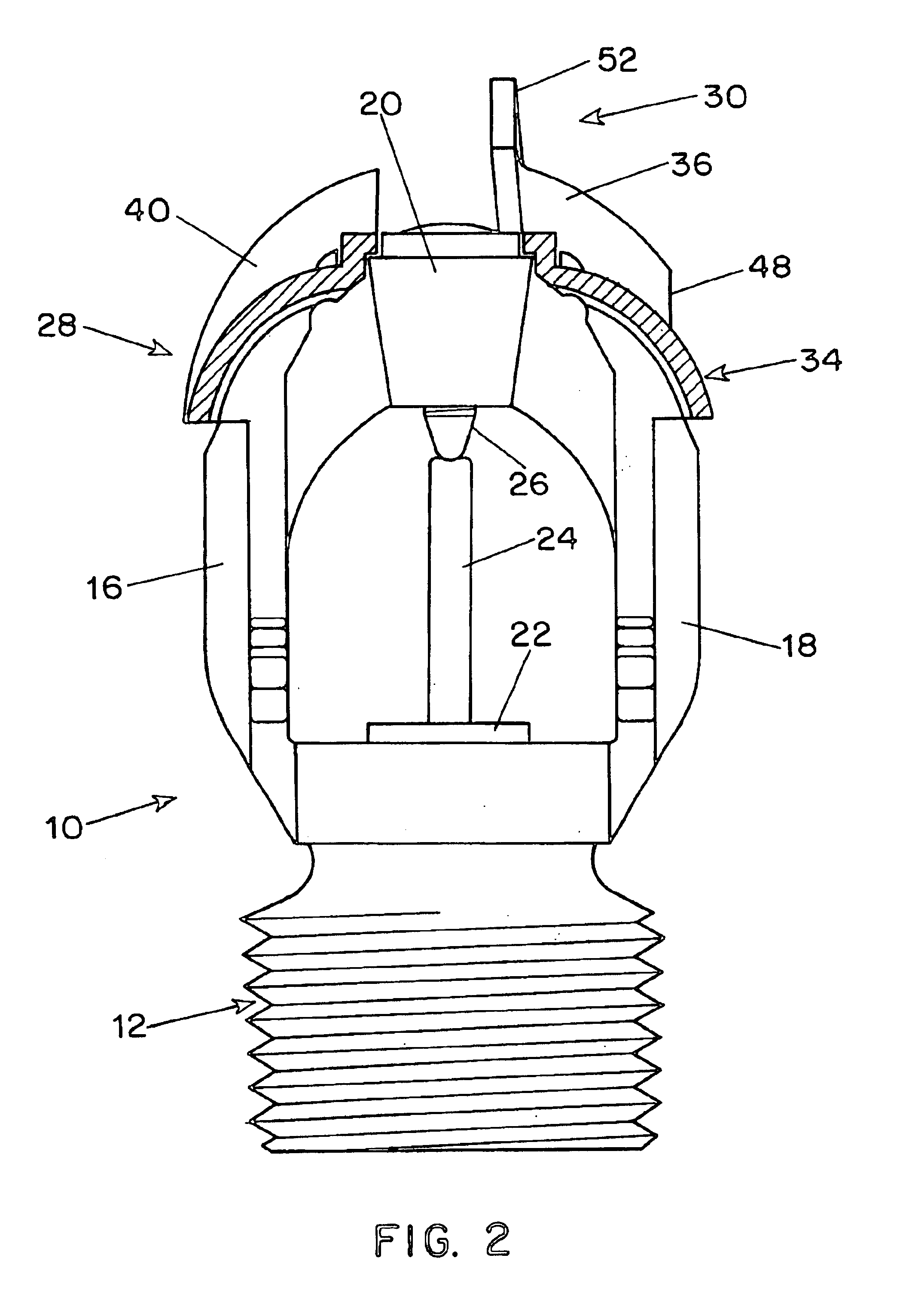 Deck/hall extended coverage horizontal sprinkler arrangement