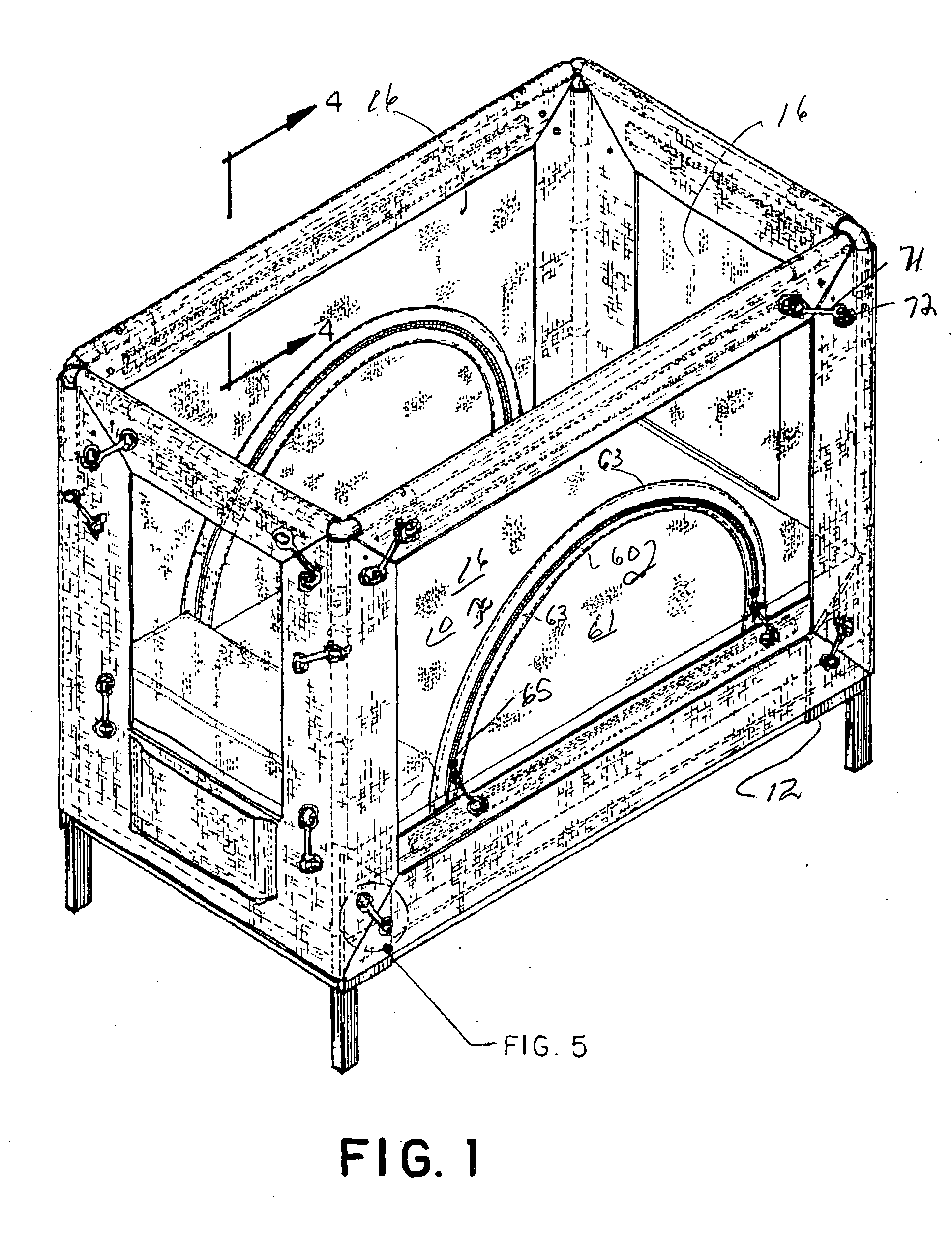 Structure to enclose a safe zone on and above a mattress and its support permitting limited movement only of a bedridden patient in the safe zone