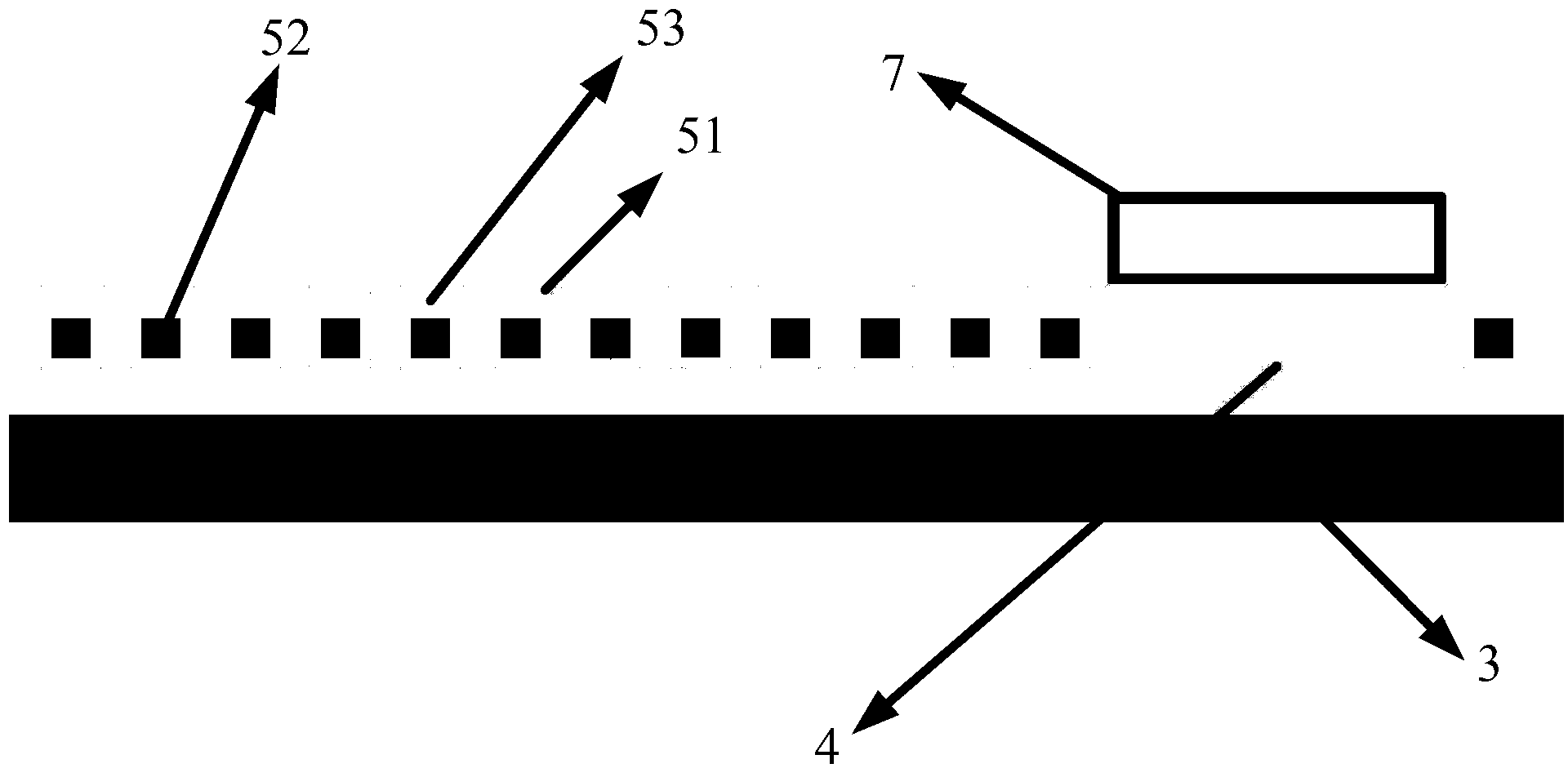 Light-emitting diode surface metal sub-wavelength embedded grating structure and method for preparing same