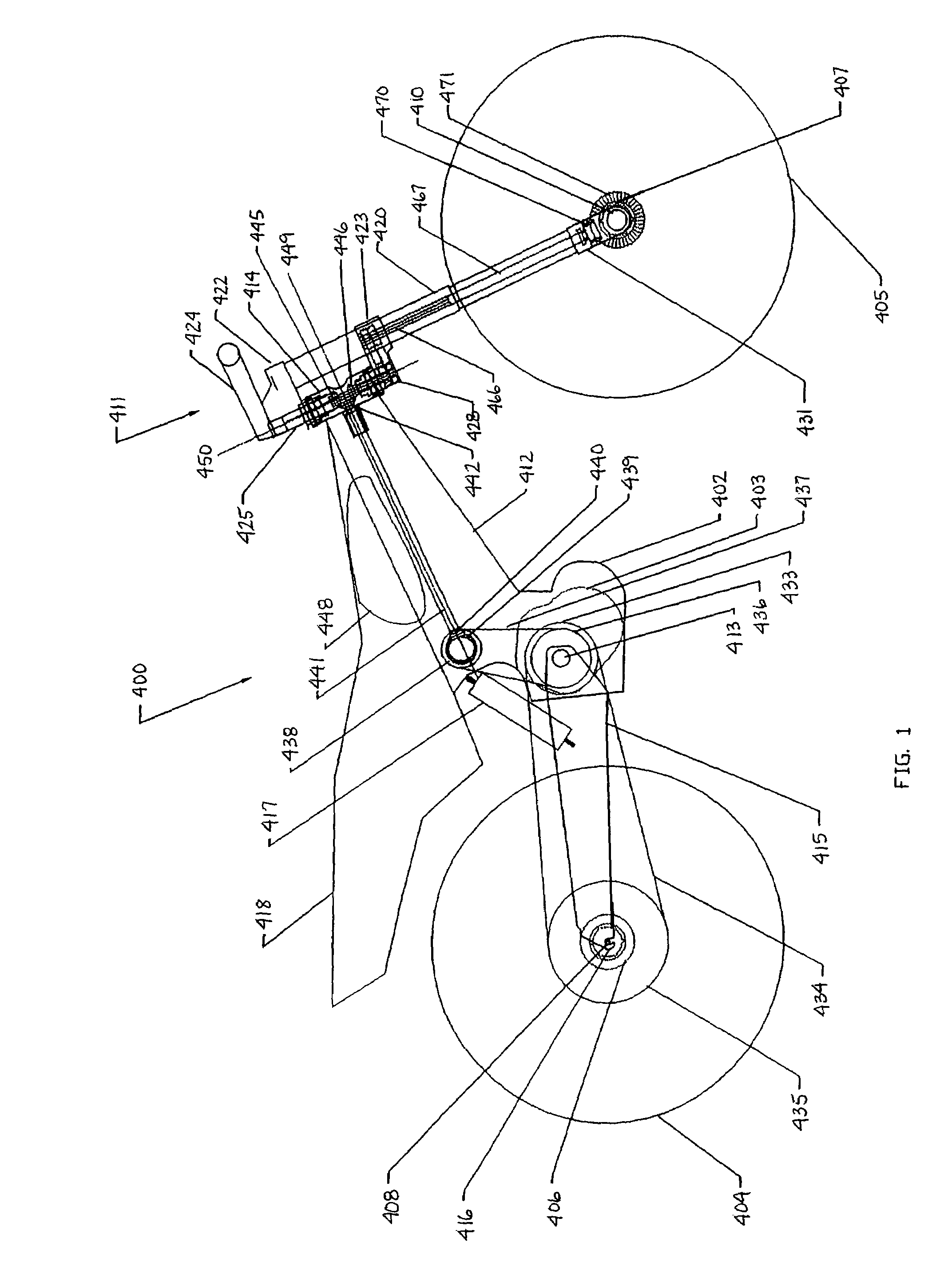 Two-wheel drive two-wheeled vehicle