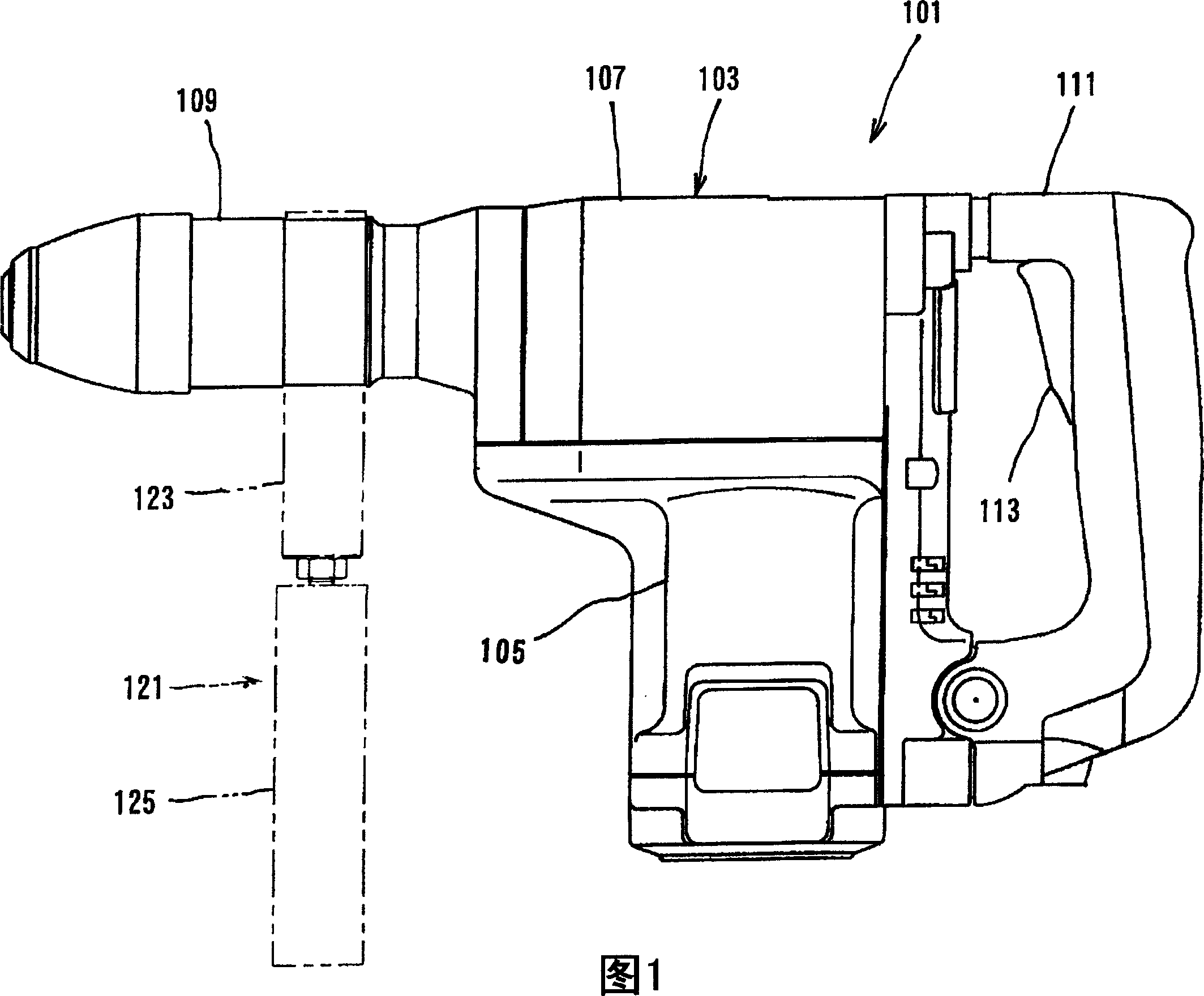 Vibration isolating handle