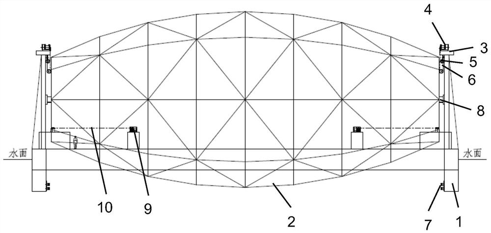 Raising rotatable sea fish breeding net cage and use method thereof