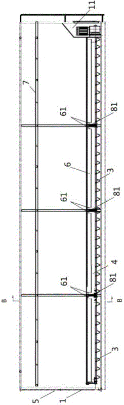 Bulk cargo conveying tank reconstructed through container