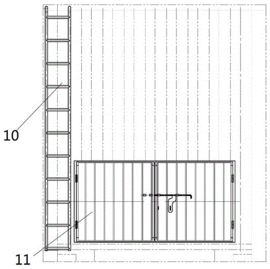 Bulk cargo conveying tank reconstructed through container