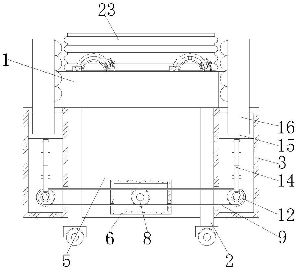 Protection mechanism of restraint vehicle for neurology department nursing