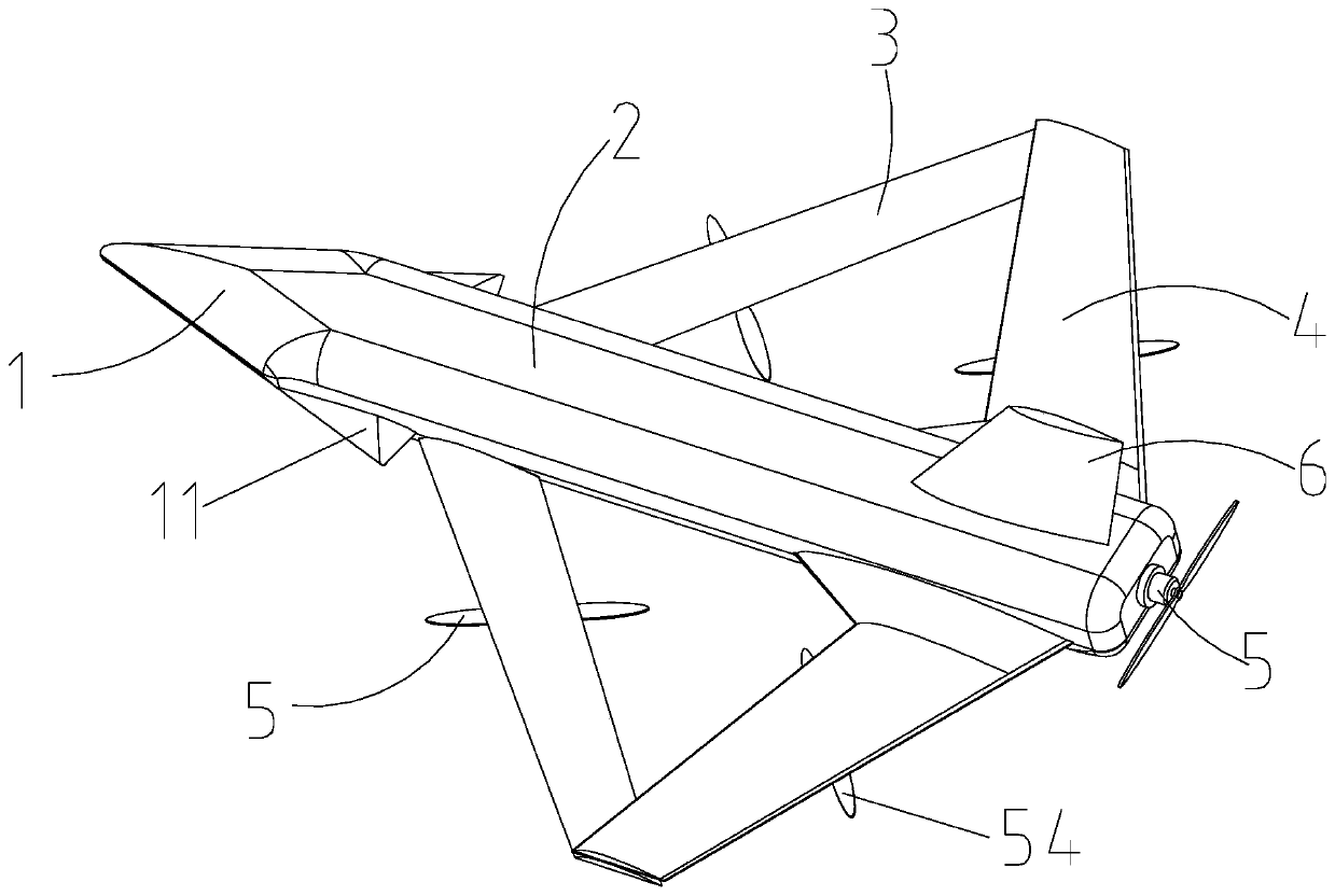 Connection-wing-configuration novel vertical-take-off-and-landing unmanned aerial vehicle