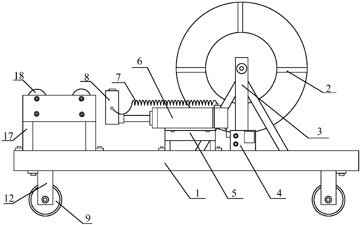 Automatic threading machine with lead pressing function