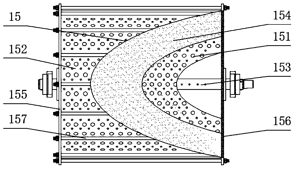 VOCs treatment system by centrifugal oxidation method combined with micro-nano bubbles