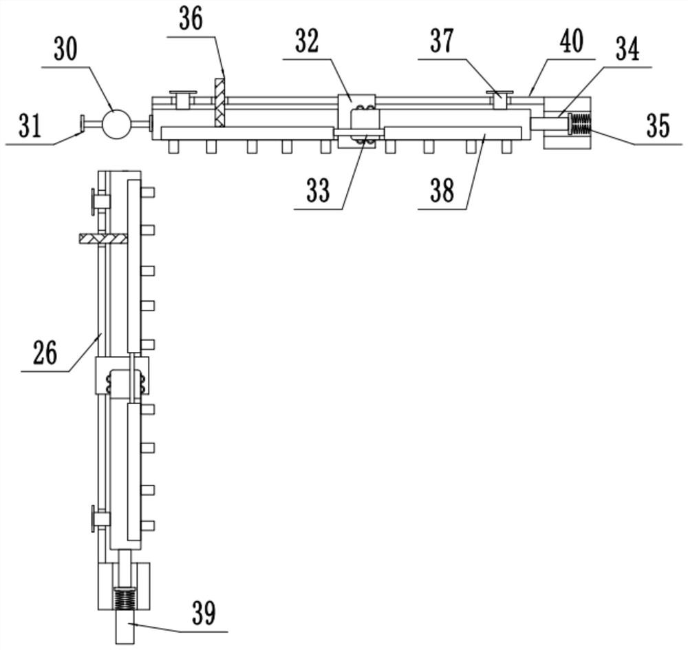 Road two-side curbstone cleaning device for municipal engineering greening