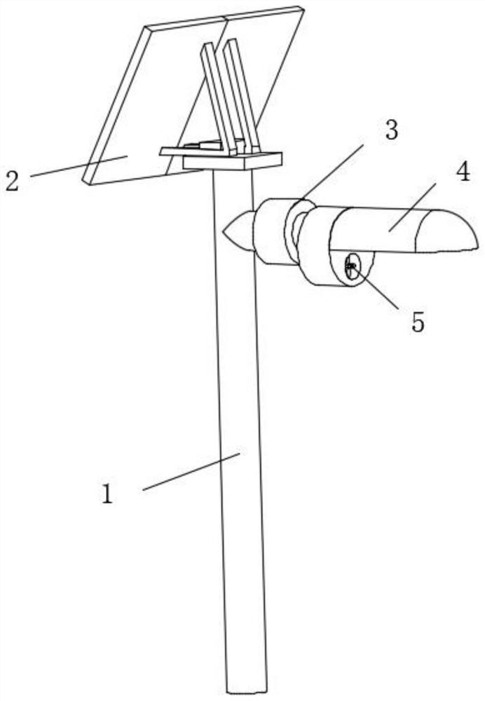 Solar LED street lamp applied to urban roads