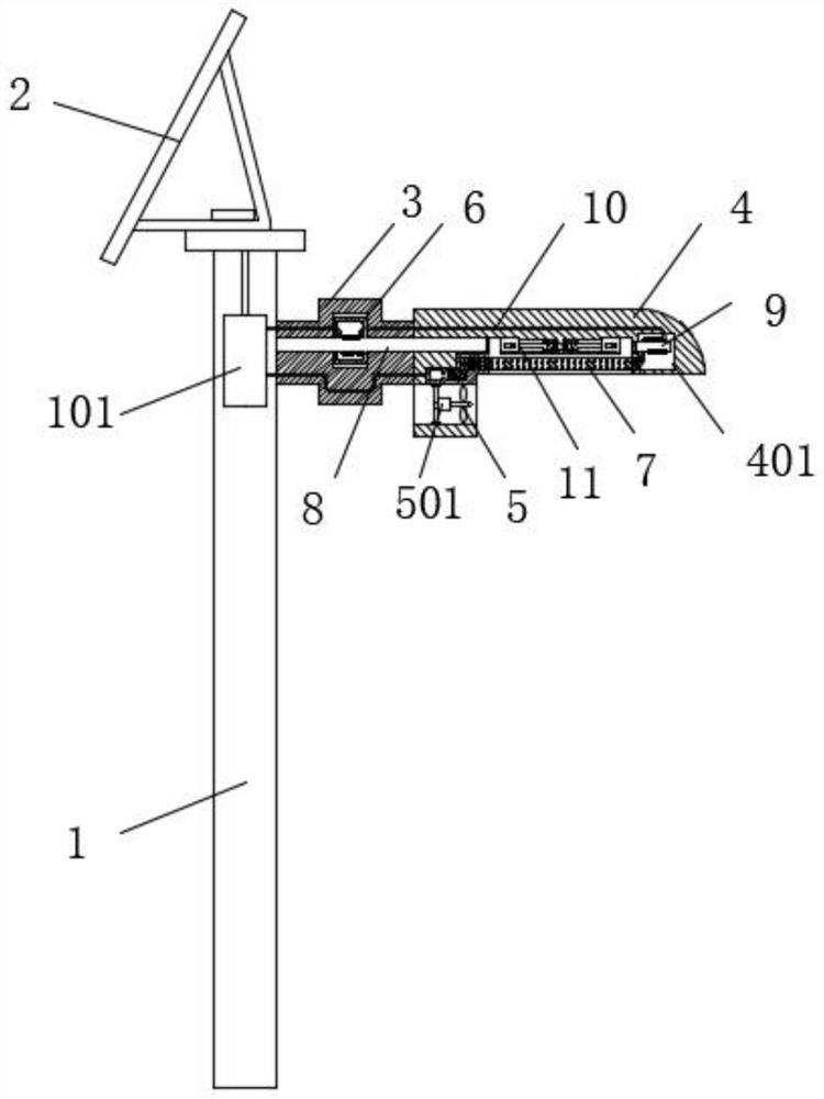 Solar LED street lamp applied to urban roads