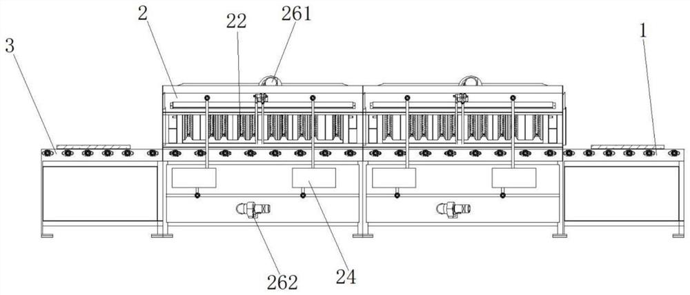 Novel energy-saving drying furnace for deep processing of glass