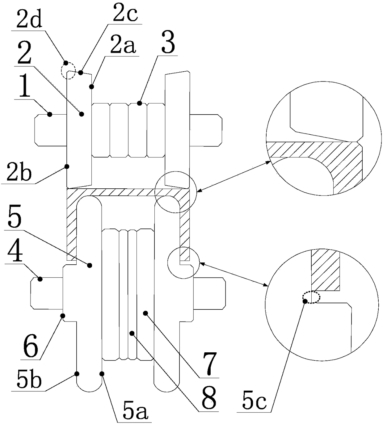 Parallel wing flange steel channel straightening device