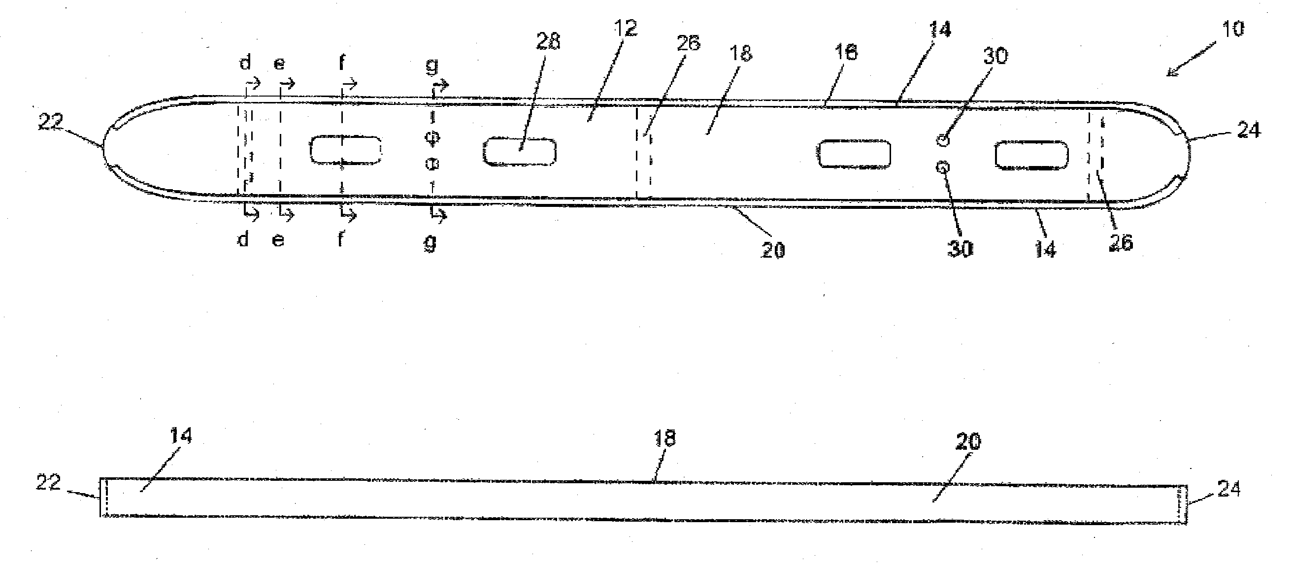 Disposable double-edged skate blade