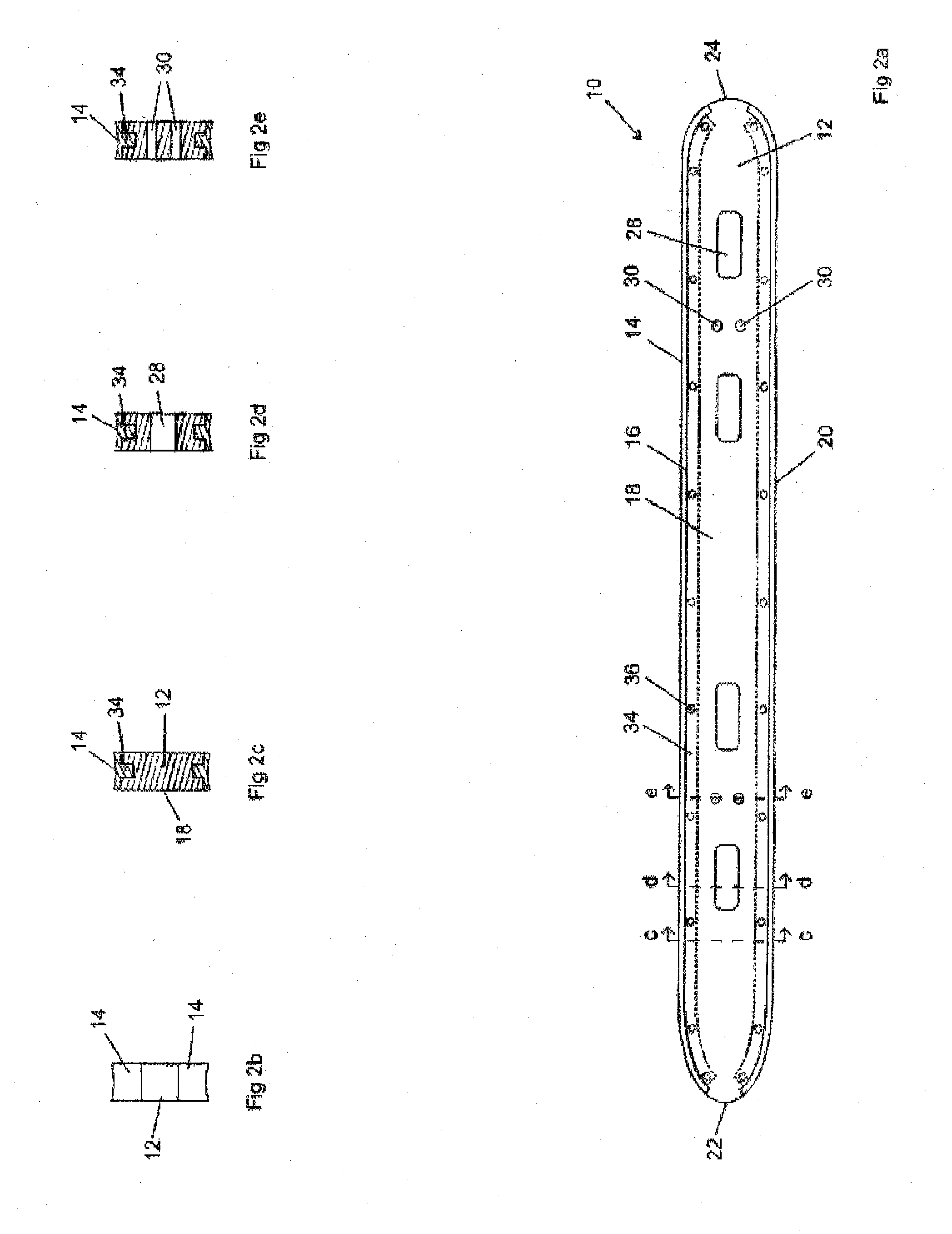 Disposable double-edged skate blade