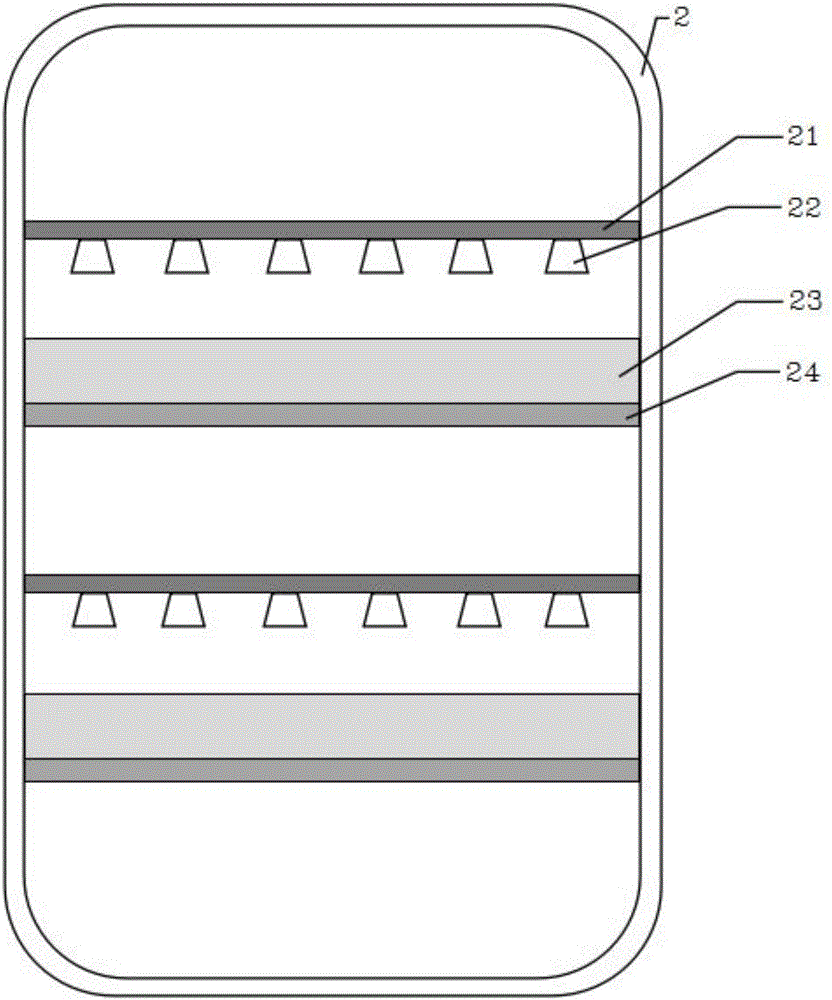 Device using low-temperature composite catalytic oxidization to treat volatile organic chemicals (VOCs)