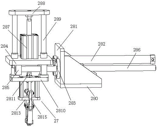 Bearing transposition device of bearing and gear shaft assembling machine of mowing machine head