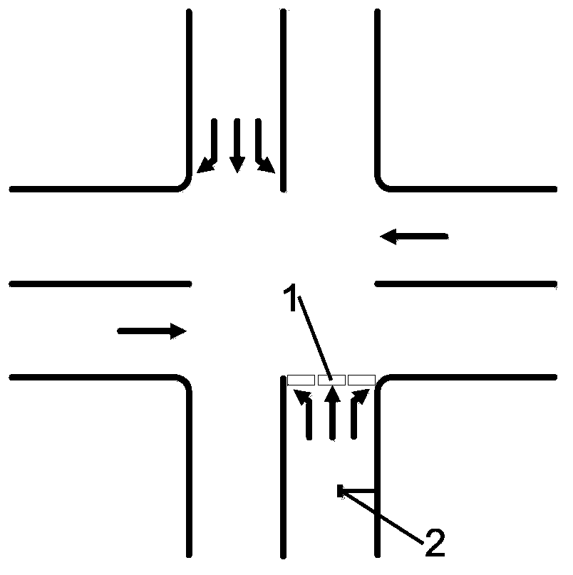 Method for detecting video traffic parameters of intersection