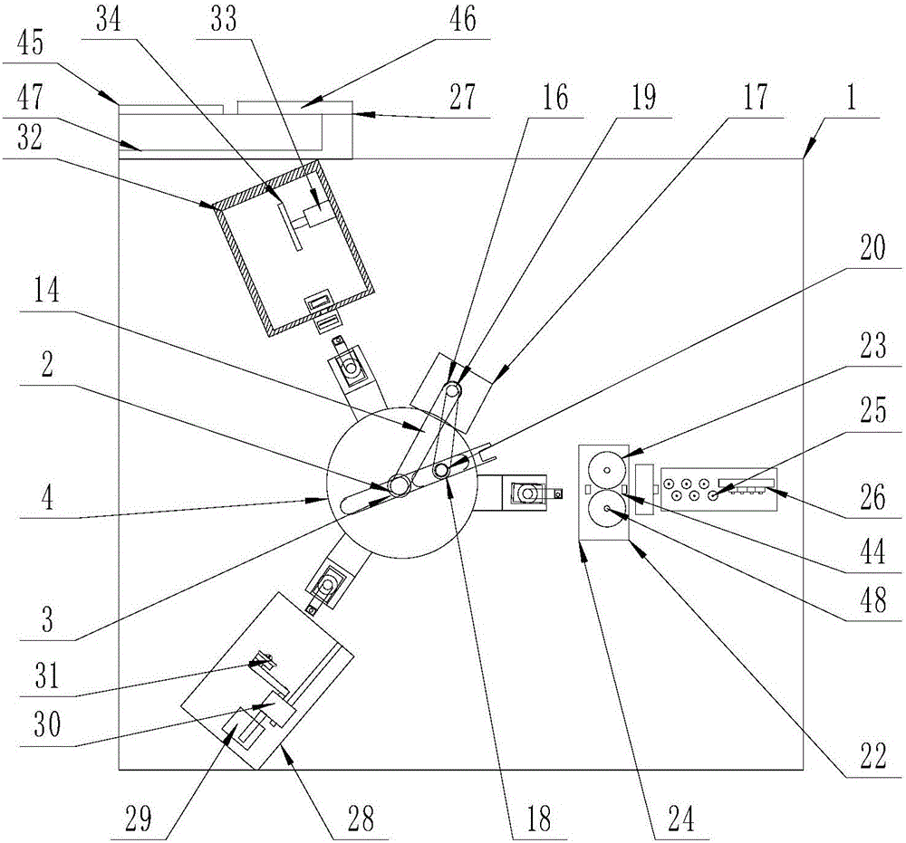 Shift-fork multi-pulley conveying wire and terminal riveting assembly line